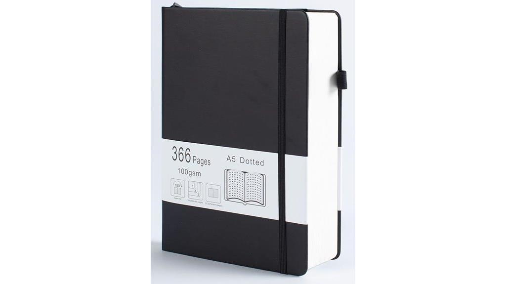 durable a5 dotted notebook