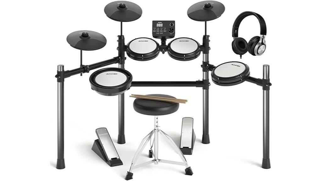 electric drum set with mesh