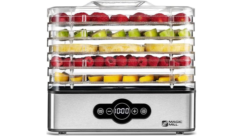 electric food dehydrator with timer