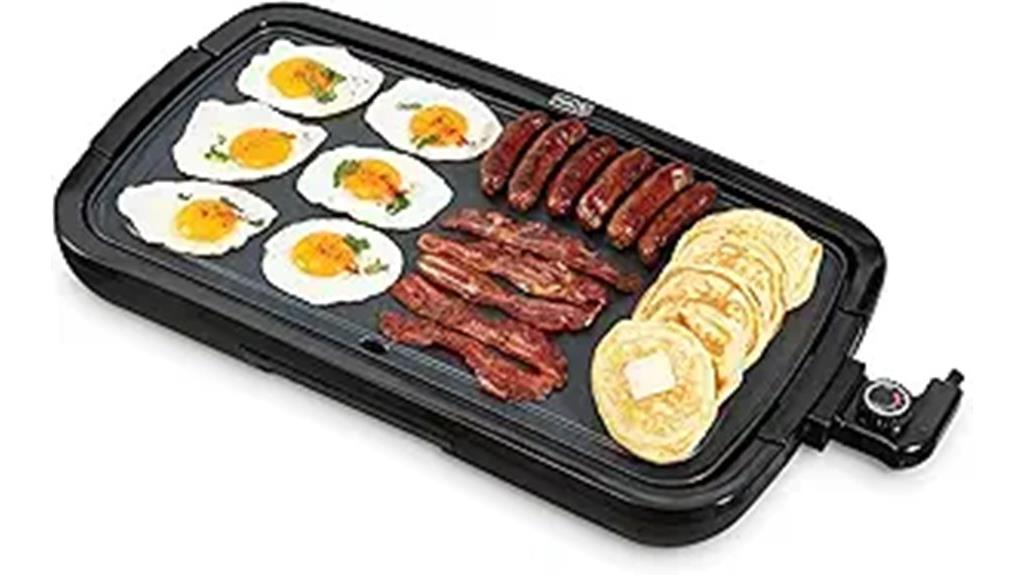 electric griddle with nonstick