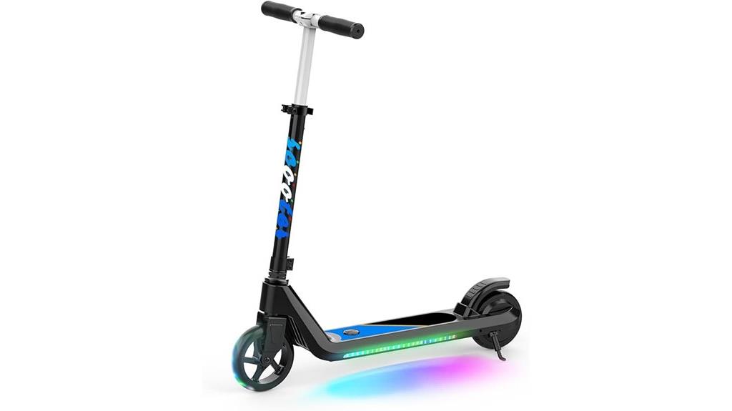 electric kids scooter lights