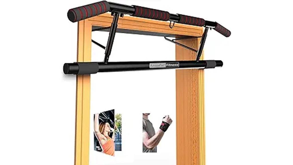 ergonomic grip pull up bar