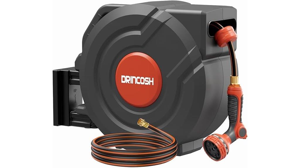 extendable garden hose with spray