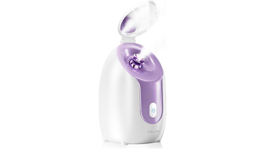 facial steamer with mirror