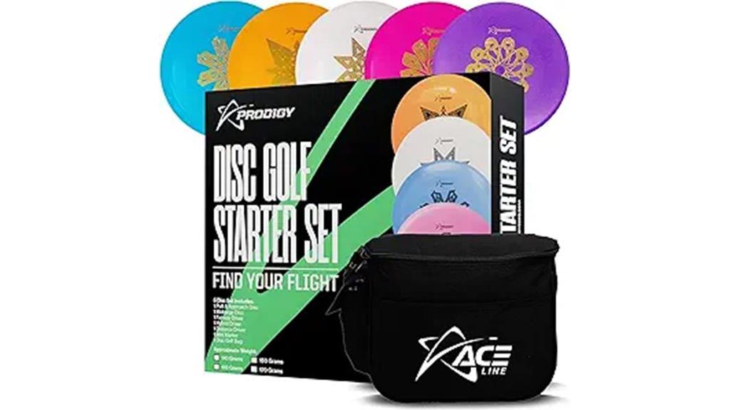 five disc golf set