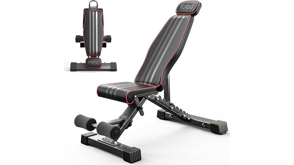 foldable 660lb weight bench