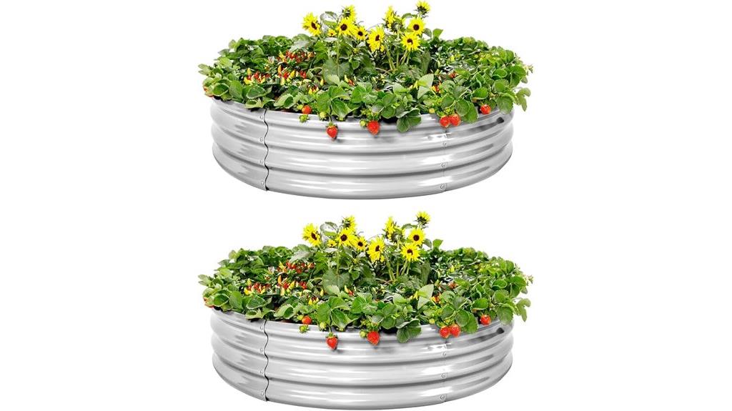 galvanized raised garden bed
