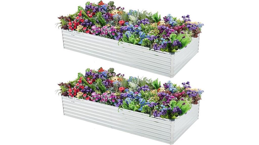 galvanized vegetable garden beds