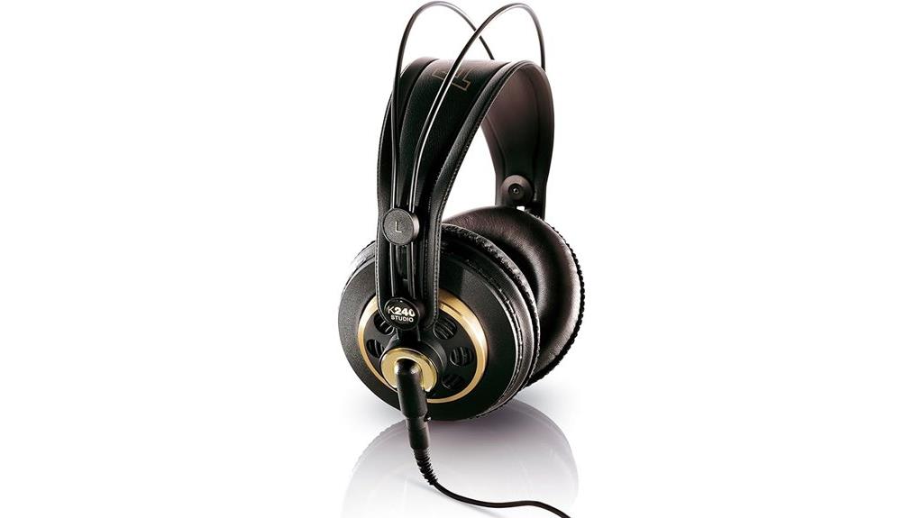 gold akg studio headphones