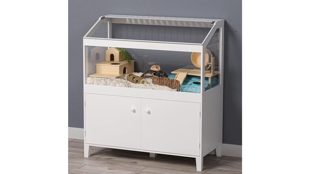 hamster cage with cabinet