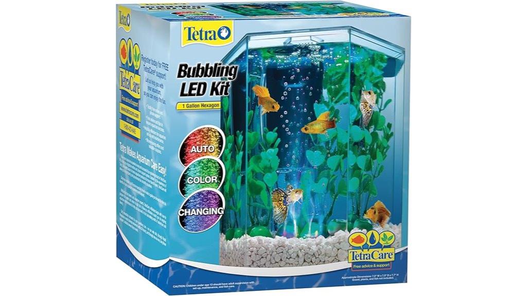 hexagon 1 gallon aquarium