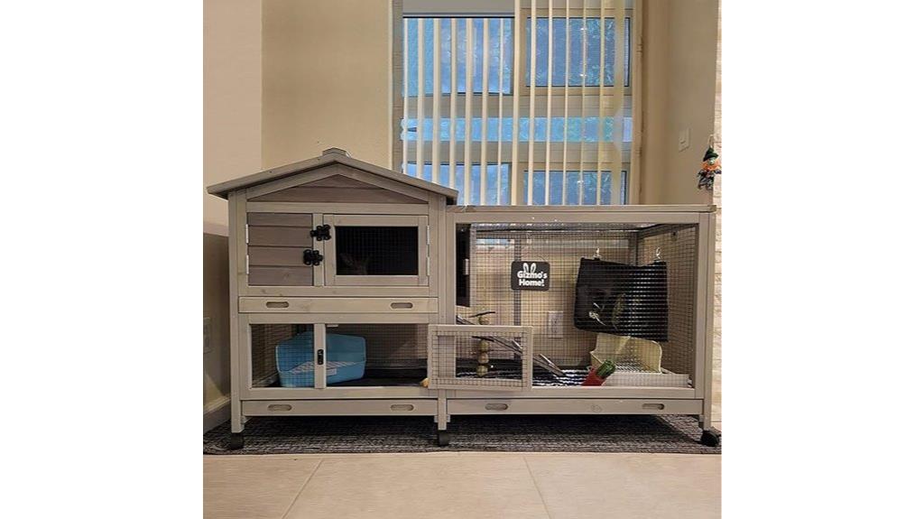 indoor outdoor rabbit enclosure