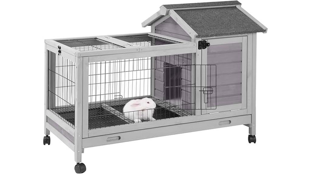 indoor outdoor wooden hutch