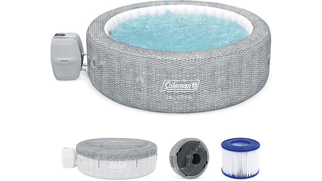 inflatable 7 person hot tub