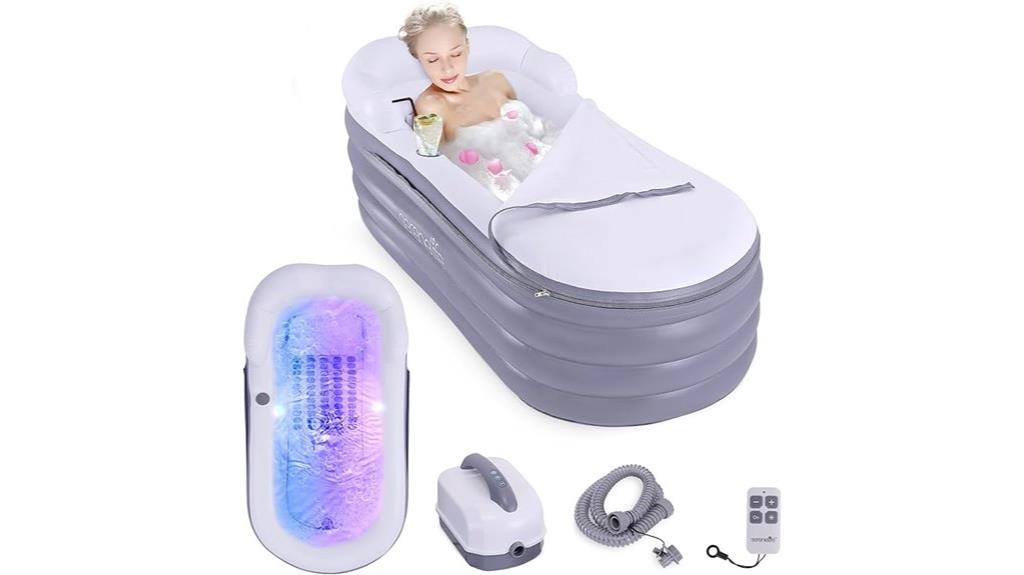 inflatable bathtub with massage