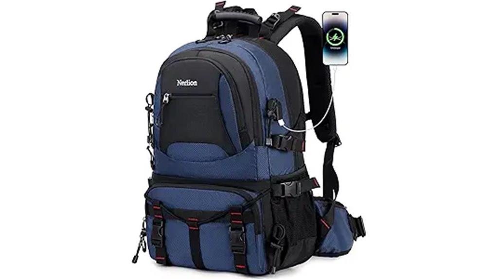 large capacity hiking backpack