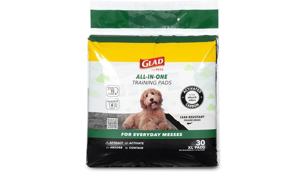 large charcoal dog pads