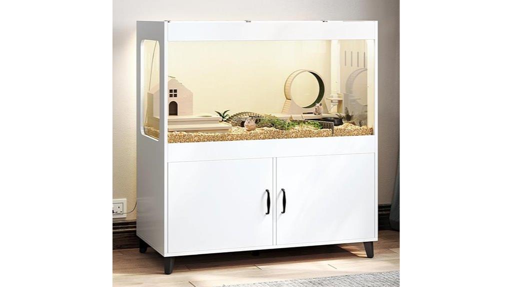 large hamster cage with storage