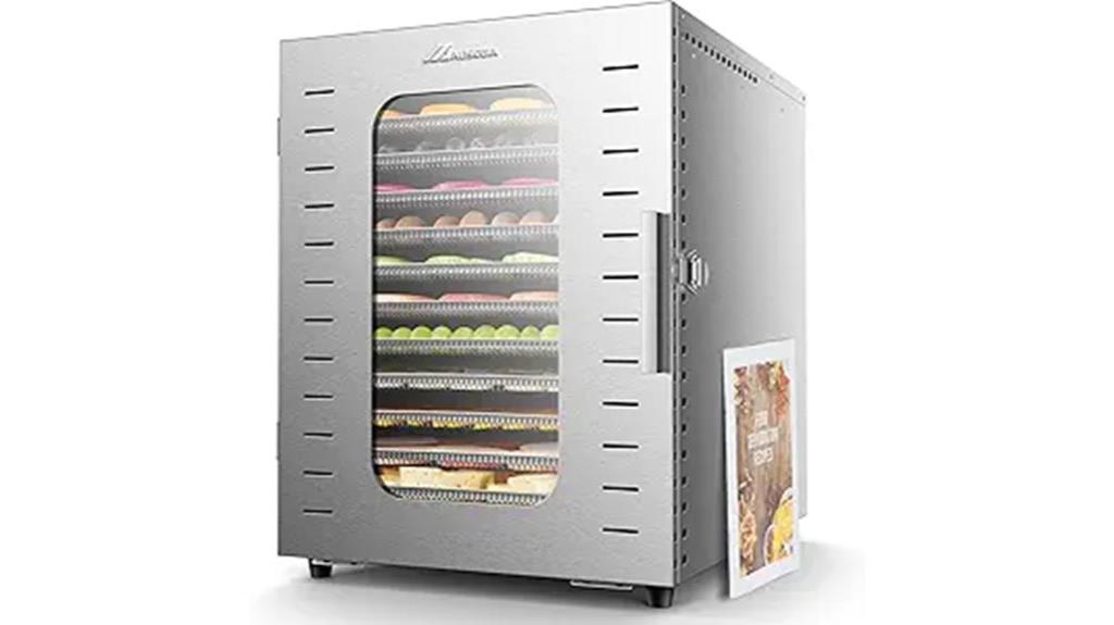 large stainless steel dehydrator