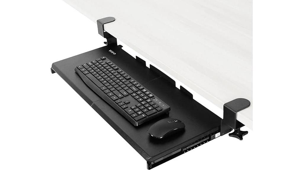 large under desk keyboard tray
