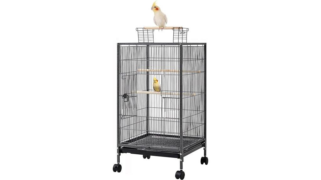large wrought iron cage