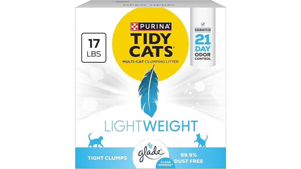 lightweight clumping cat litter