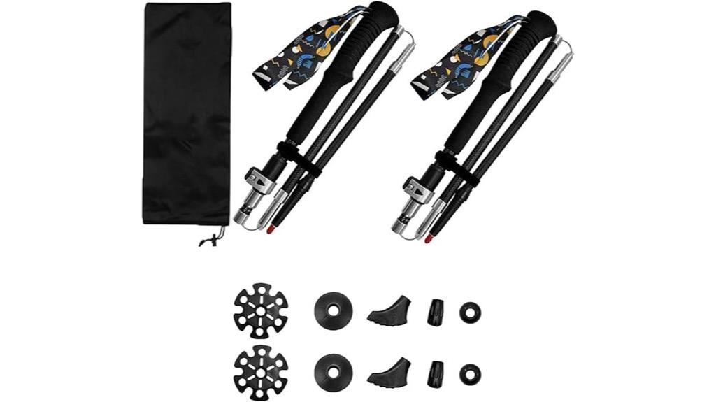lightweight collapsible trekking poles
