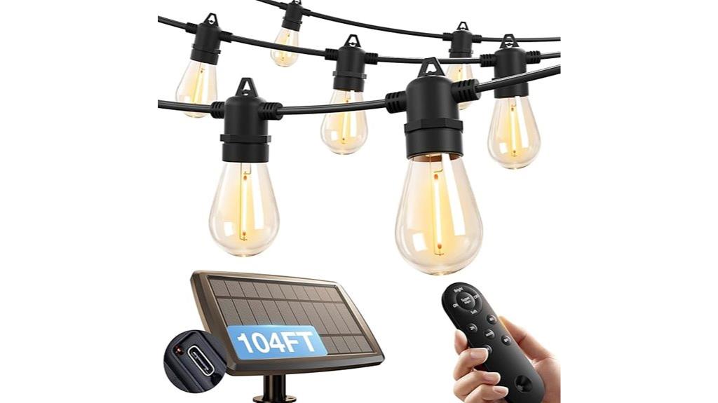 long solar string lights