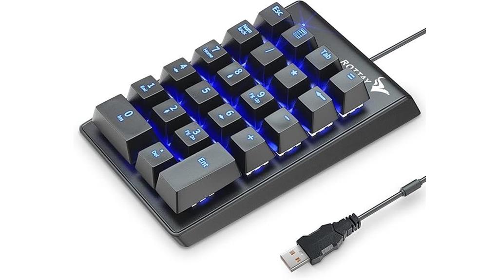 mechanical blue led numeric