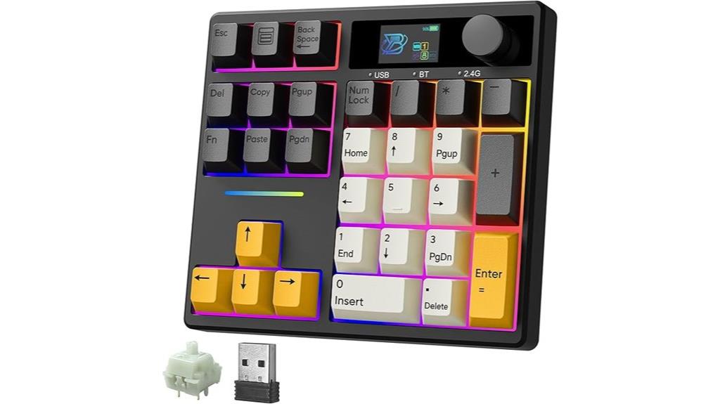 mechanical bluetooth number pad