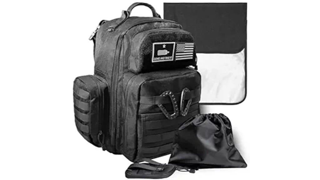 military style dad diaper bag