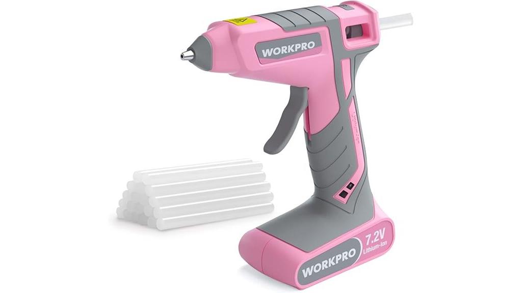 pink cordless glue gun