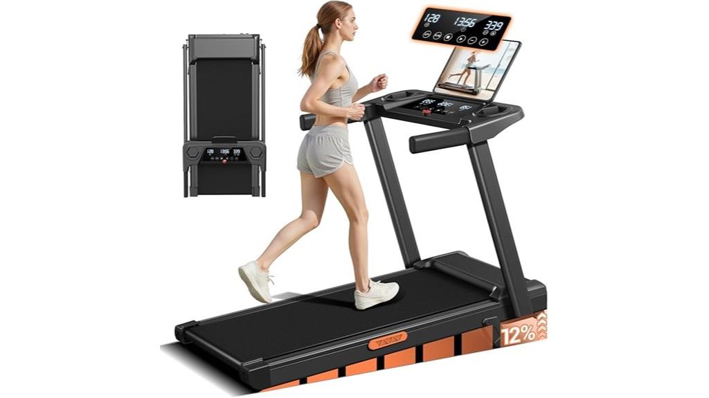 portable treadmill with incline