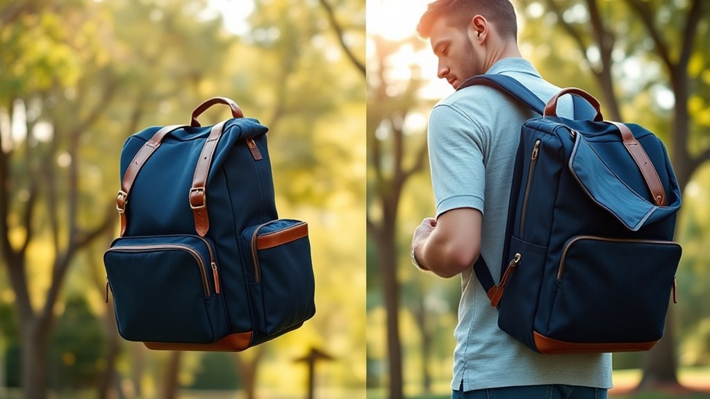 practical stylish diaper backpack