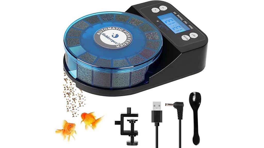 rechargeable precision fish feeder