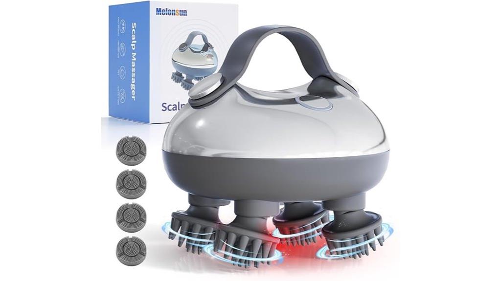 rechargeable waterproof scalp massager