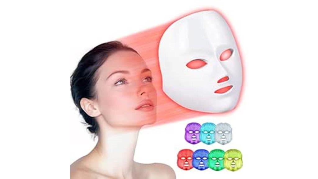 red light facial mask