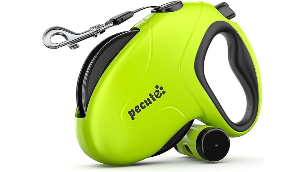 reflective retractable dog leash