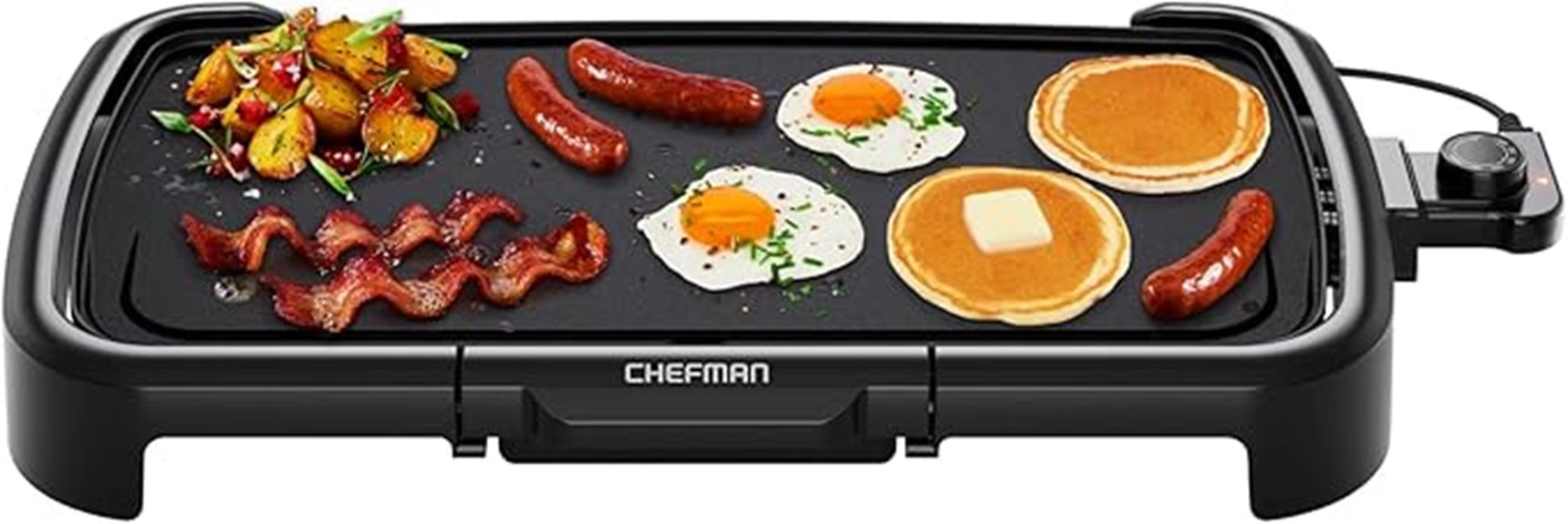 removable control electric griddle