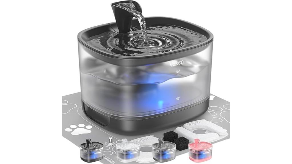 removable tank cat fountain