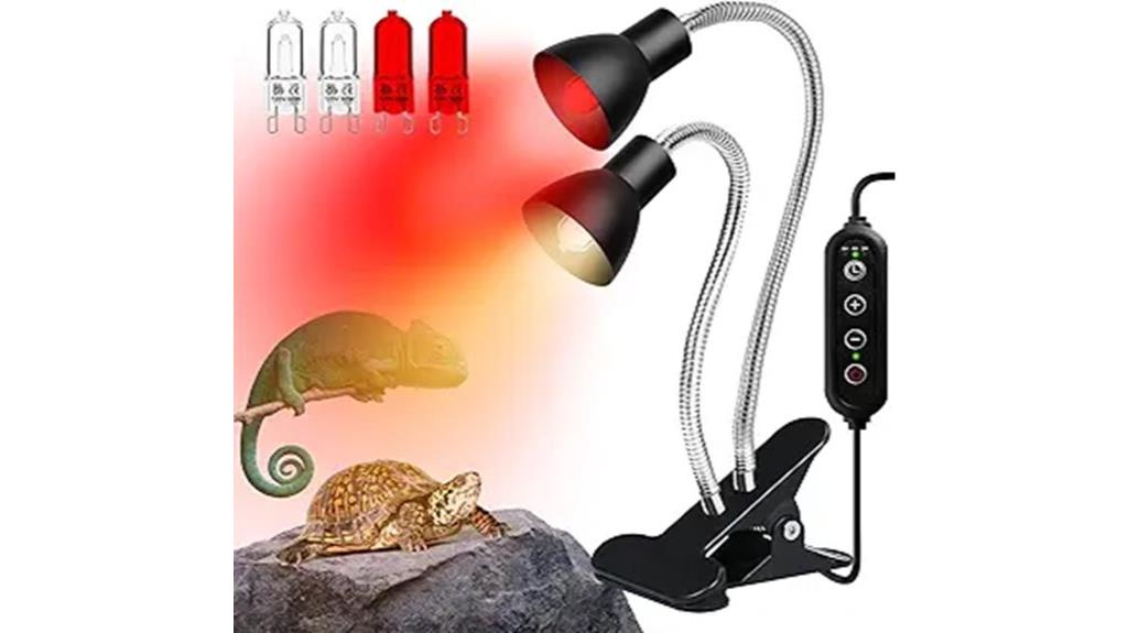 reptile heat lamp set