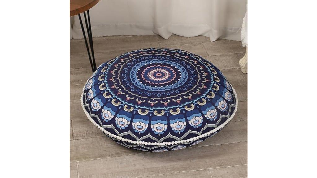 round adult meditation cushion
