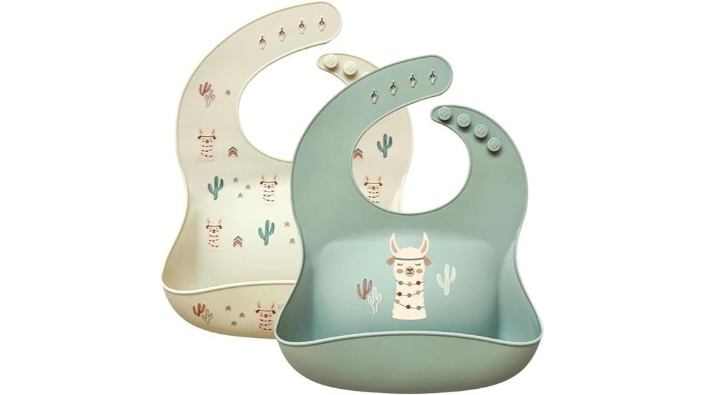 silicone waterproof baby bibs