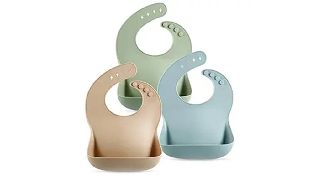 silicone waterproof baby bibs
