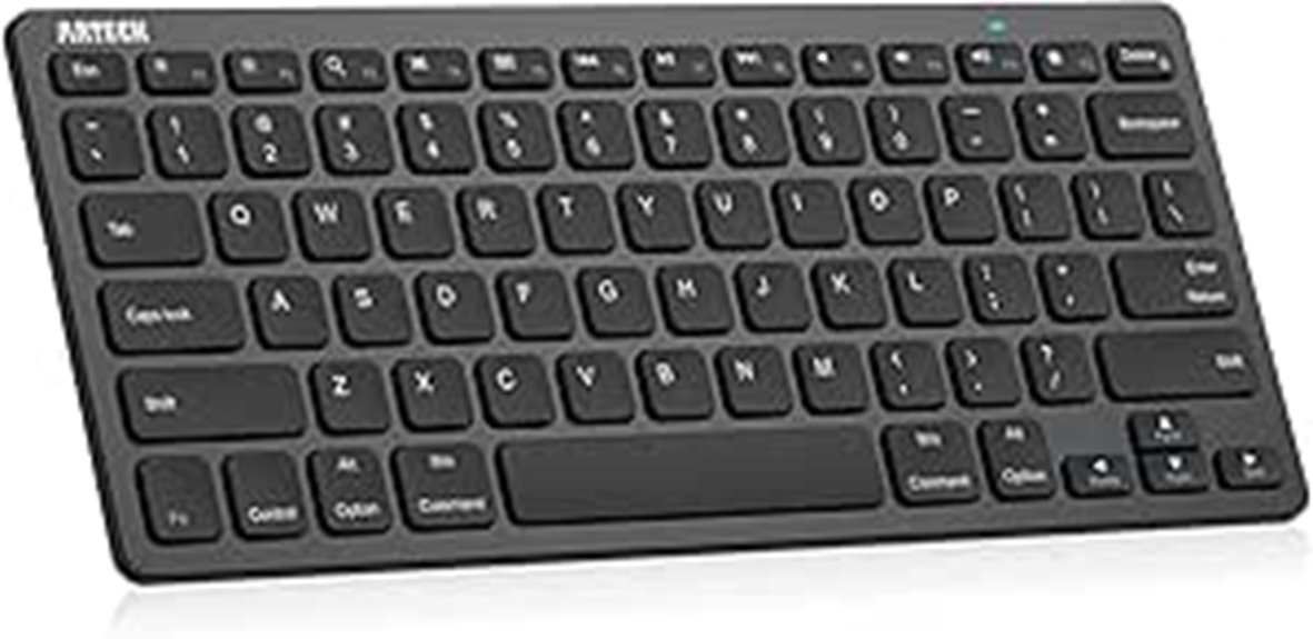 slim bluetooth keyboard for devices