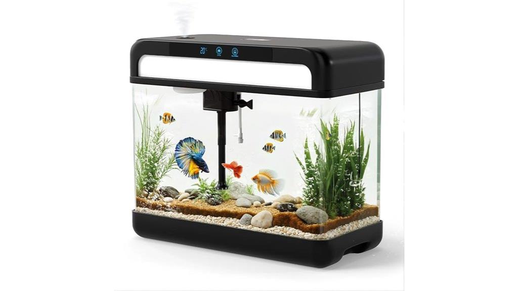 small 3 gallon smart aquarium