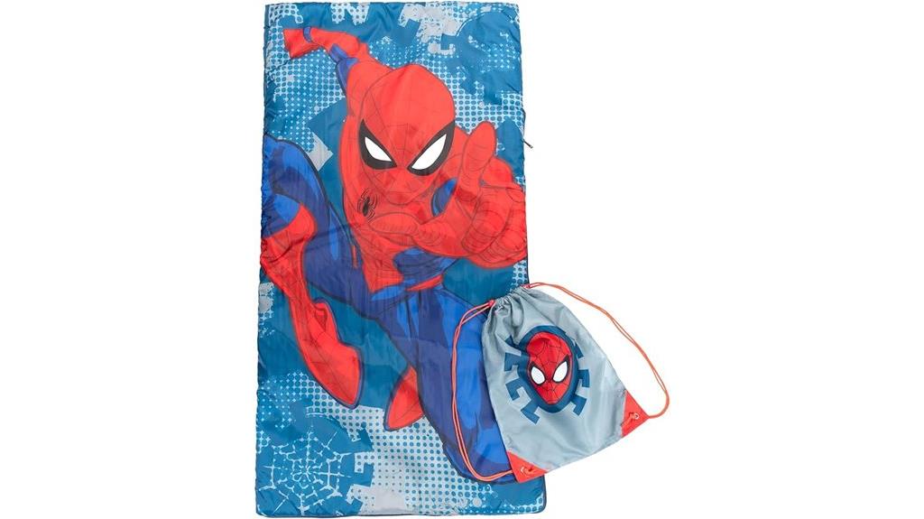 spider man slumber sack design
