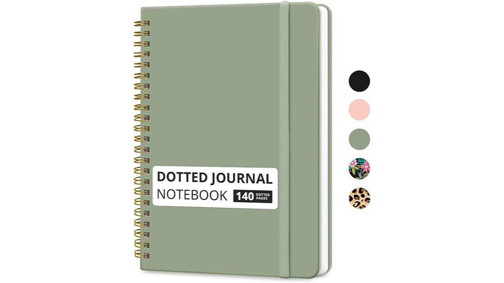 spiral dotted notebook journal