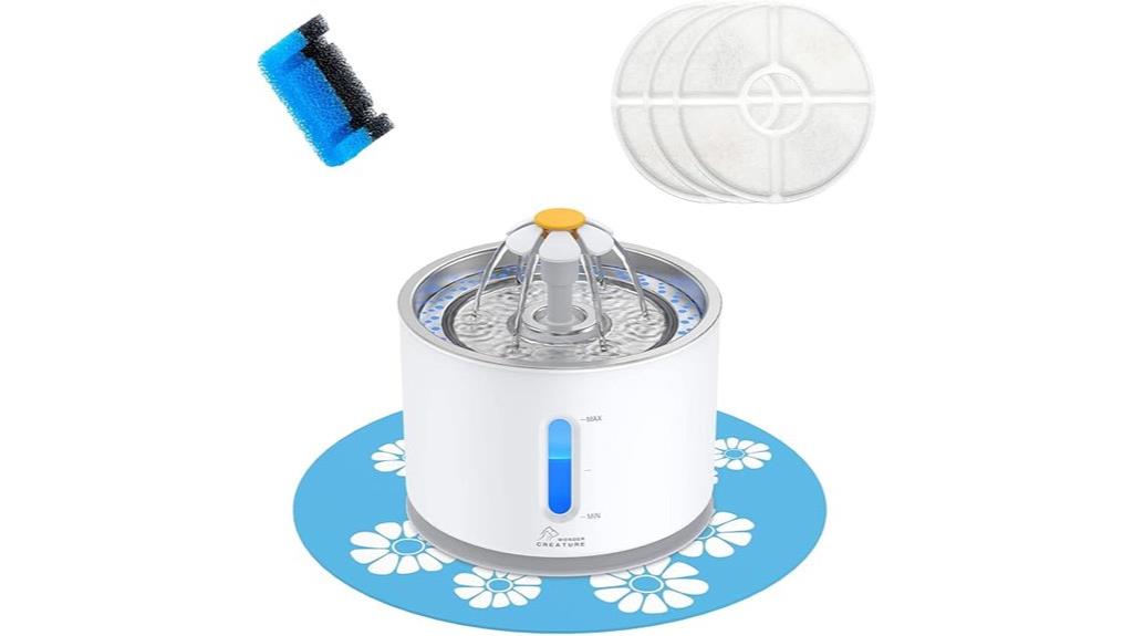 stainless steel cat fountain