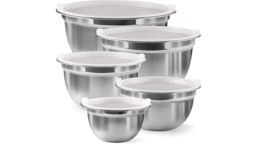 stainless steel mixing bowls